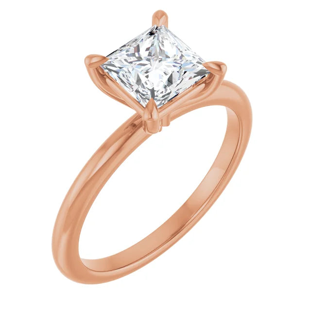 Princess Solitaire Engagement Ring