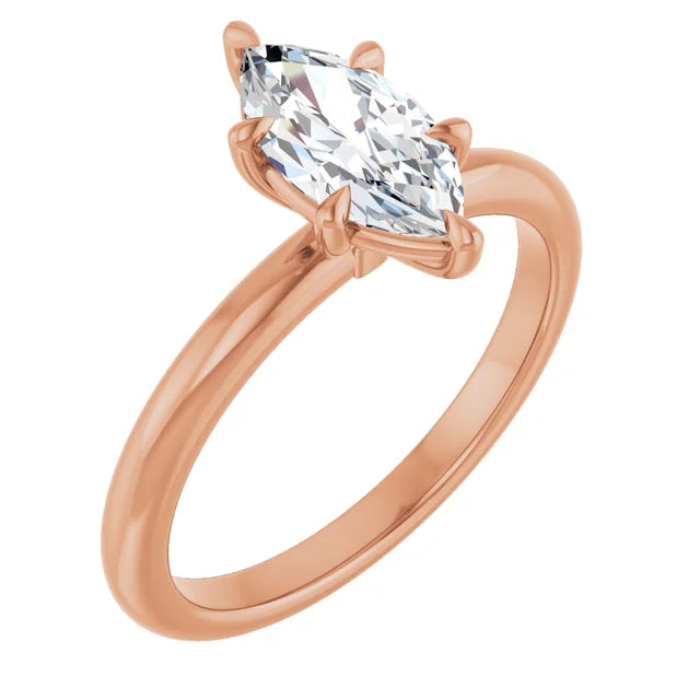 Marquise Solitaire Engagement Ring