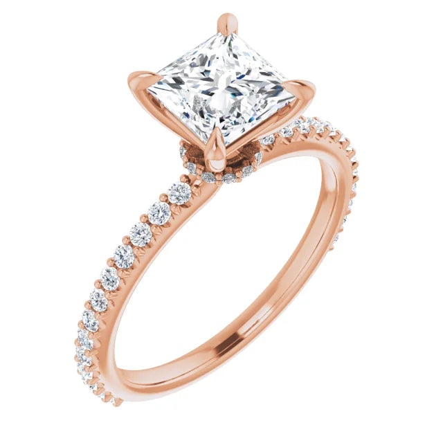 Princess Claw Set Style Engagement Ring