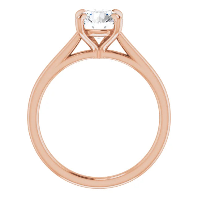 Four Claw Round Brilliant Solitaire Engagement Ring