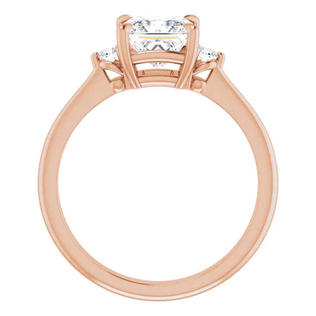 Princess Accent Engagement Ring