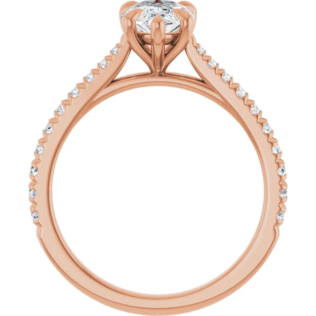 Pear Claw Set Style Engagement Ring