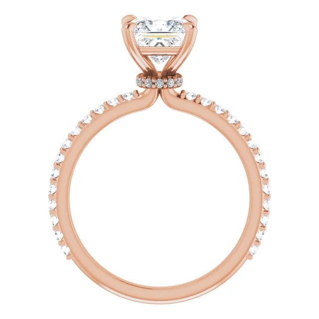 Princess Claw Set Style Engagement Ring