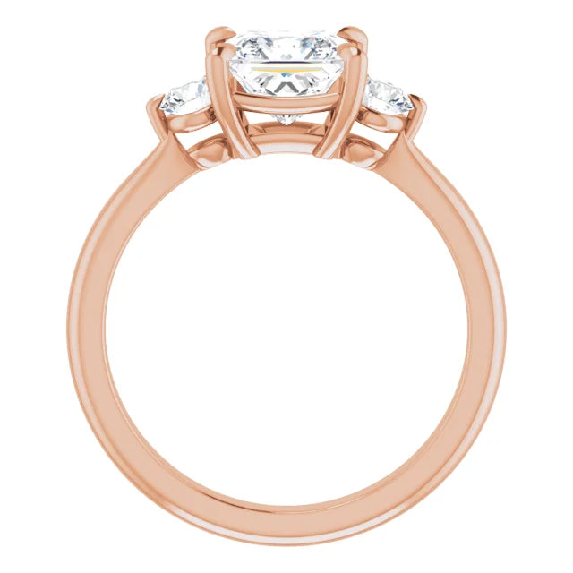 Princess Accent Engagement Ring