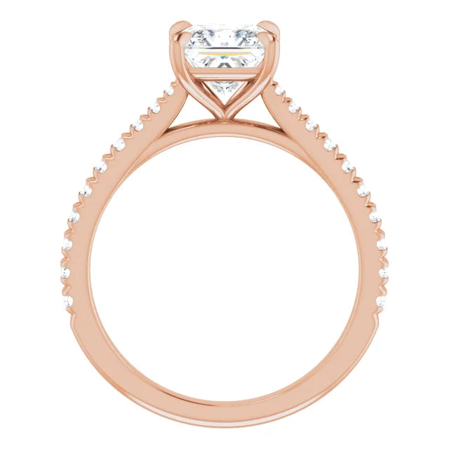 Princess Claw Set Style Engagement Ring