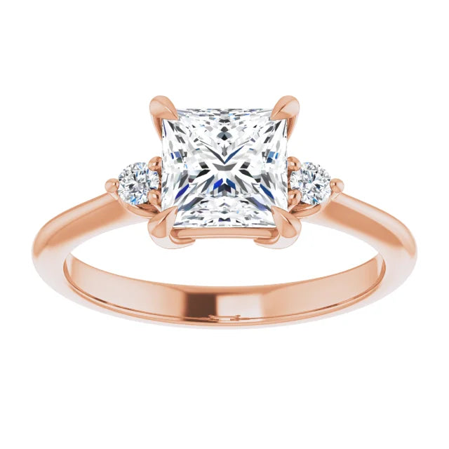 Princess Accent Engagement Ring