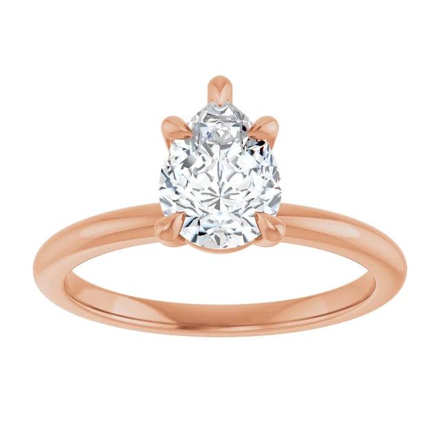 Pear Solitaire Engagement Ring