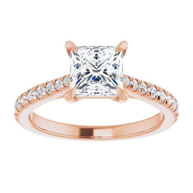 Princess Claw Set Style Engagement Ring