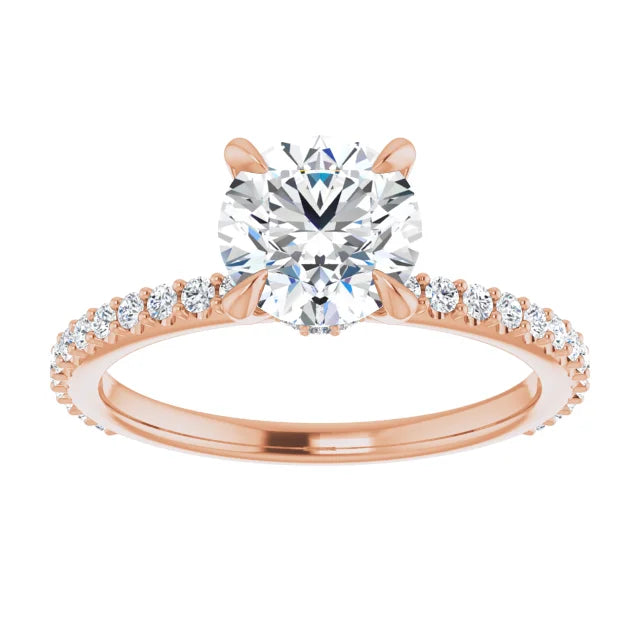 Round Brilliant Claw Set Style Engagement Ring