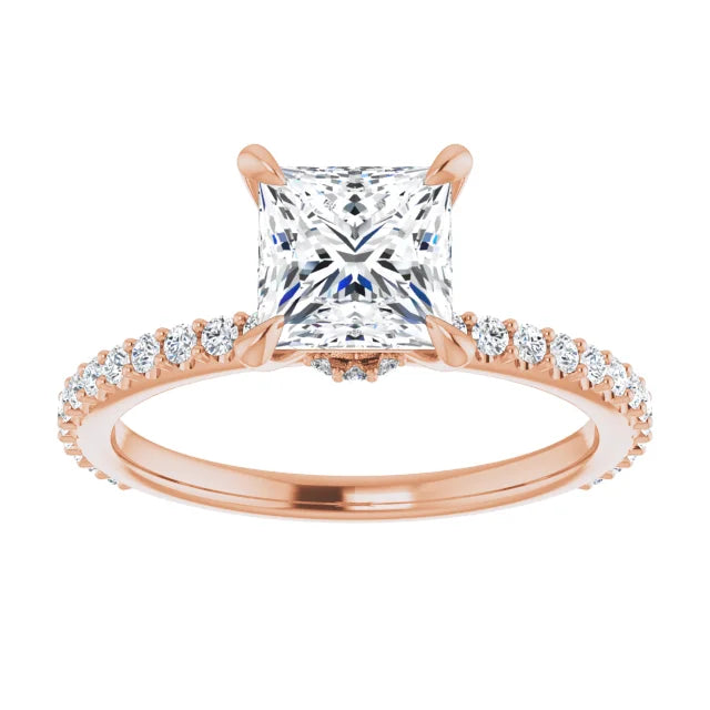 Princess Claw Set Style Engagement Ring