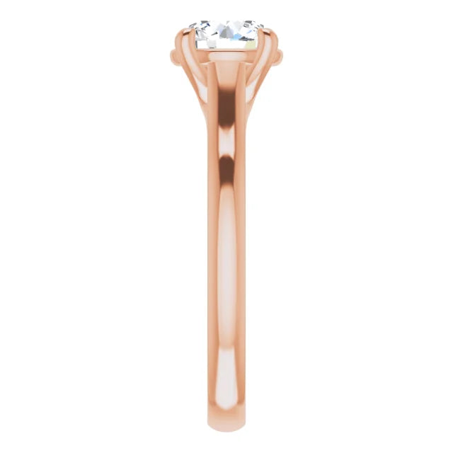 Four Claw Round Brilliant Solitaire Engagement Ring