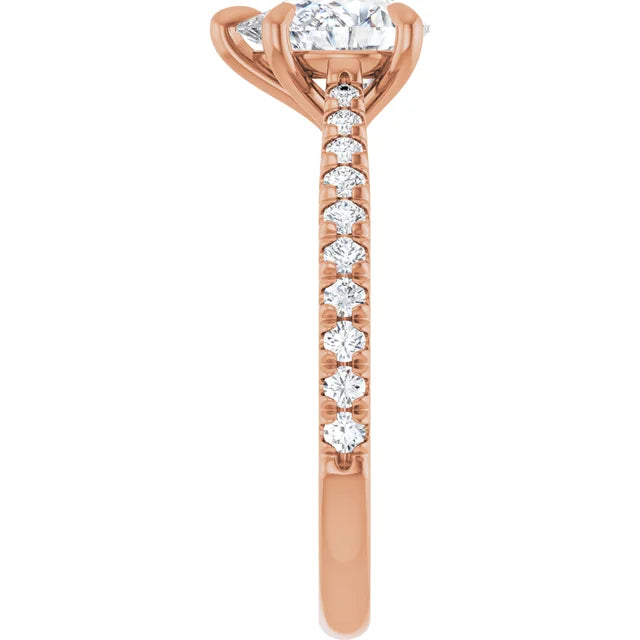 Pear Claw Set Style Engagement Ring