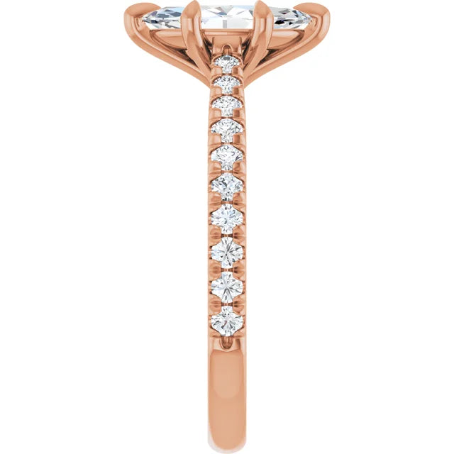 Marquise Six Claw Set Style Engagement Ring