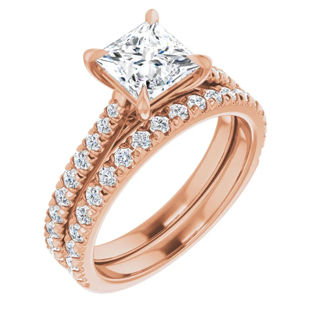 Princess Claw Set Style Engagement Ring