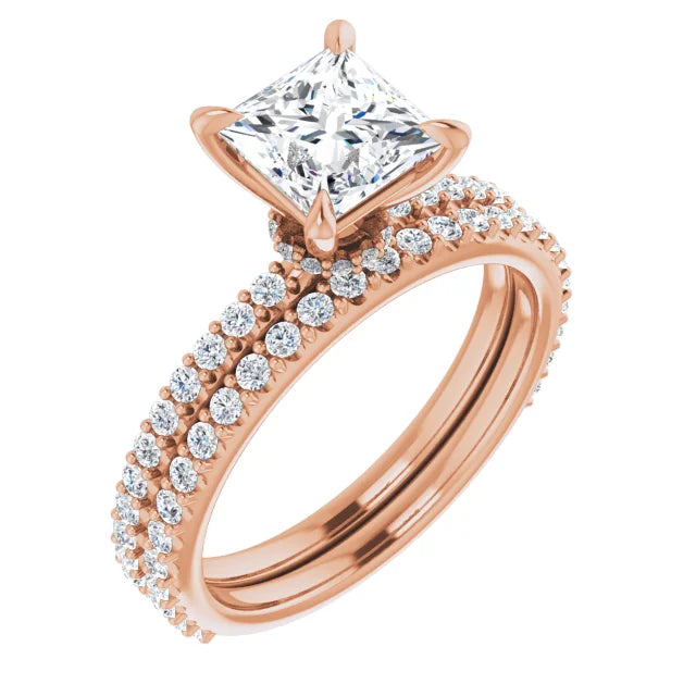 Princess Claw Set Style Engagement Ring