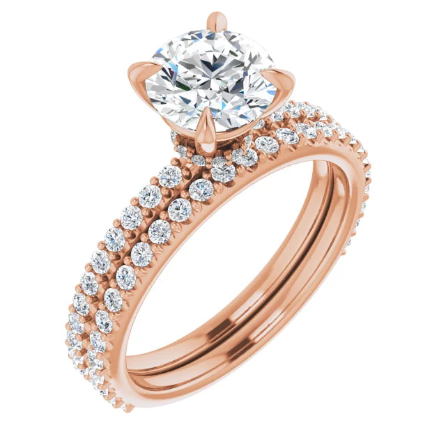 Round Brilliant Claw Set Style Engagement Ring