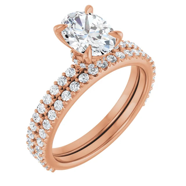 Oval Claw Set Style Engagement Ring