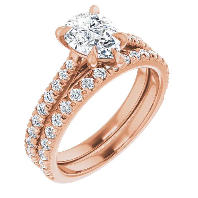 Pear Claw Set Style Engagement Ring