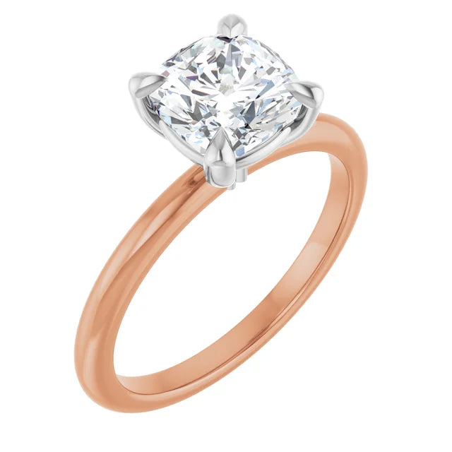 Cushion Solitaire Engagement Ring