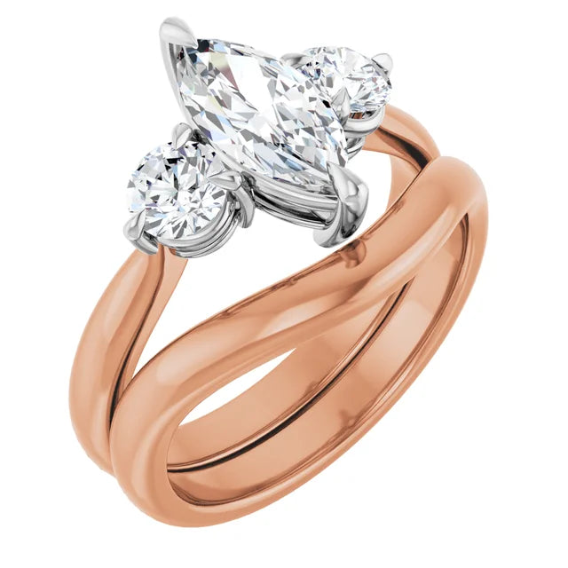 Marquise Accent Engagement Ring
