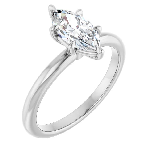 Marquise Solitaire Engagement Ring