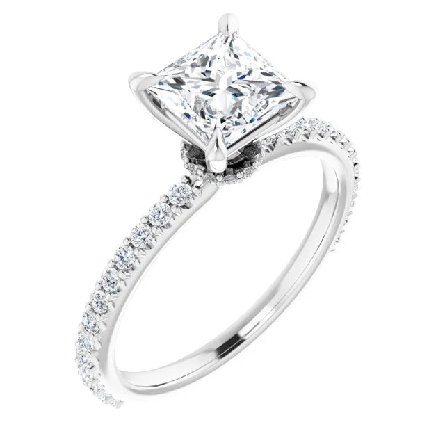 Princess Claw Set Style Engagement Ring
