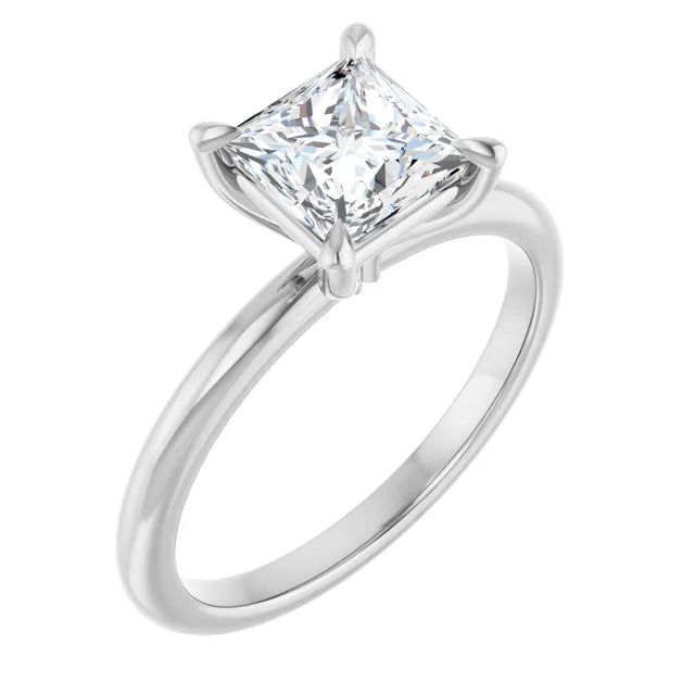 Princess Solitaire Engagement Ring