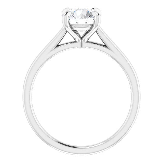 Four Claw Round Brilliant Solitaire Engagement Ring