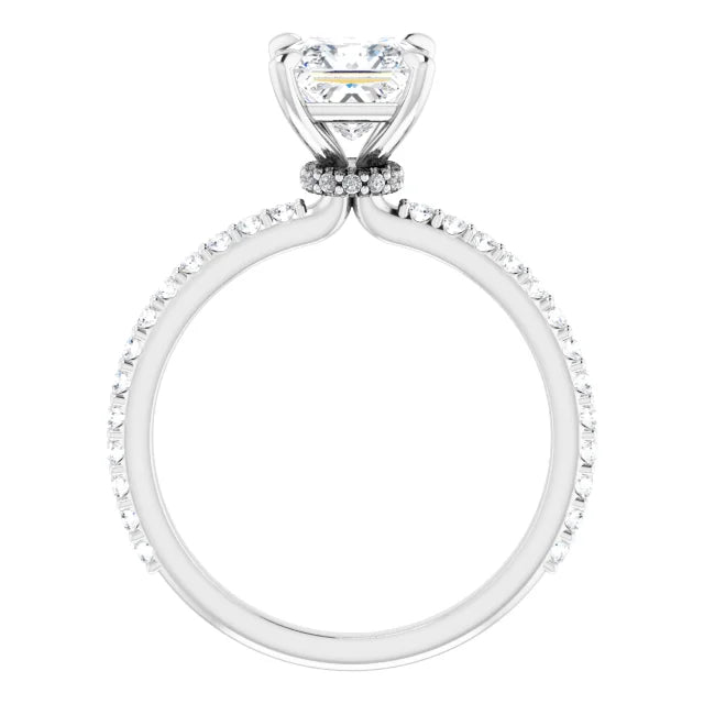 Princess Claw Set Style Engagement Ring