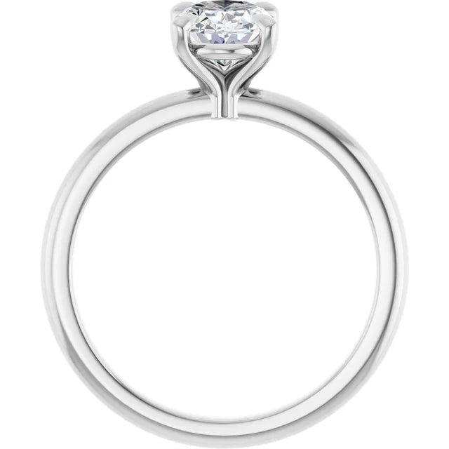 Oval Solitaire Engagement Ring