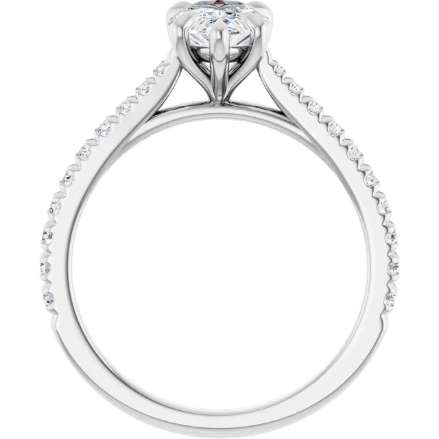 Pear Claw Set Style Engagement Ring