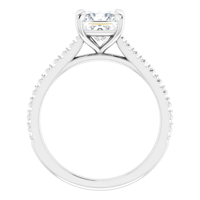 Princess Claw Set Style Engagement Ring