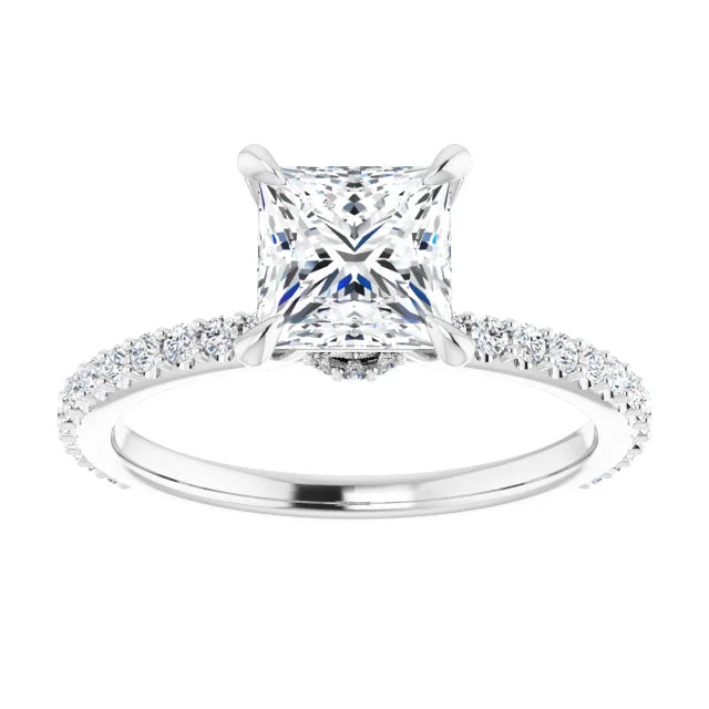 Princess Claw Set Style Engagement Ring