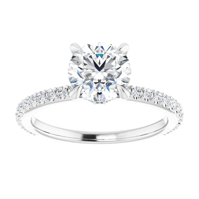 Round Brilliant Claw Set Style Engagement Ring