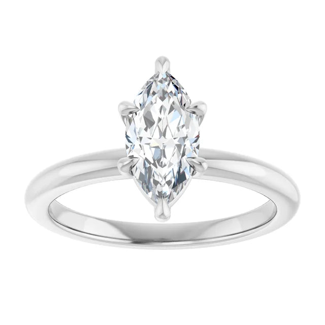 Marquise Solitaire Engagement Ring