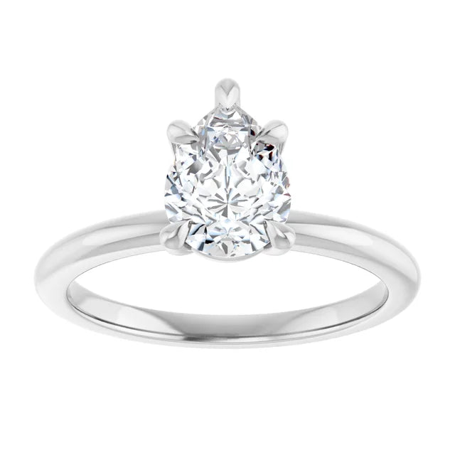 Pear Solitaire Engagement Ring