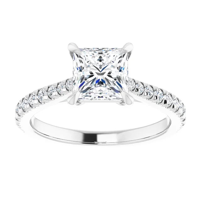 Princess Claw Set Style Engagement Ring