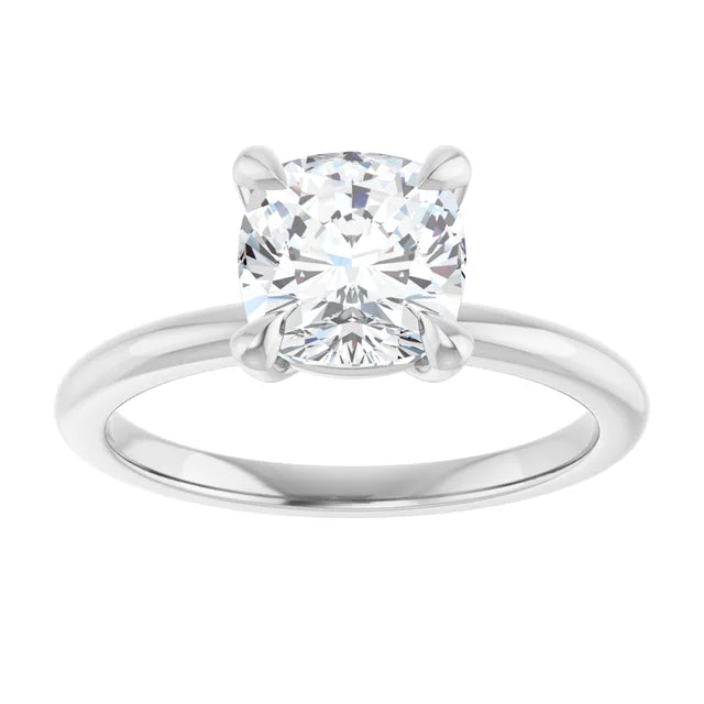 Cushion Solitaire Engagement Ring