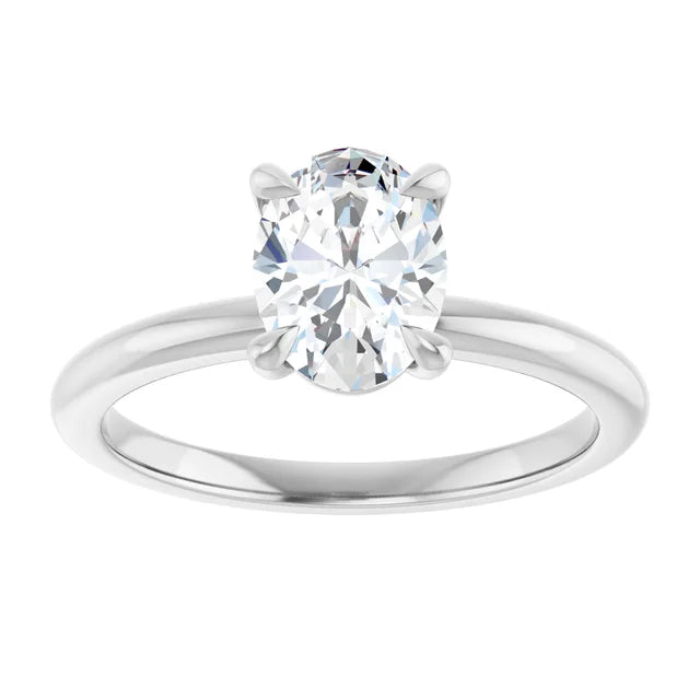 Oval Solitaire Engagement Ring