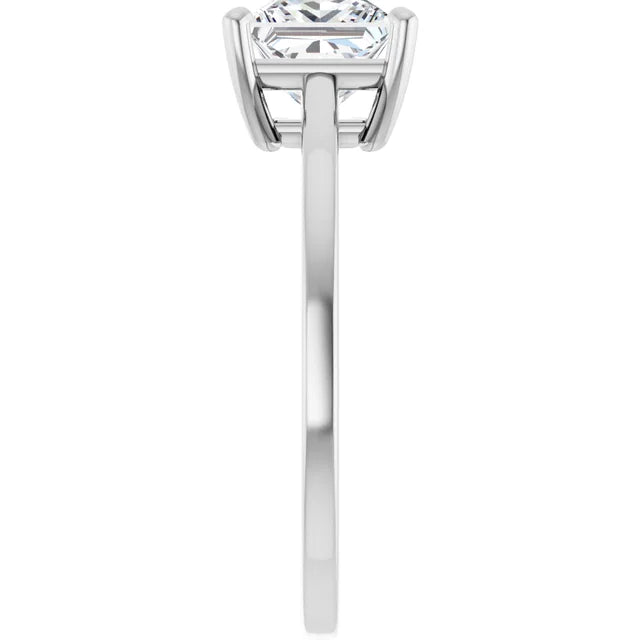 Princess Solitaire Style Engagement Ring