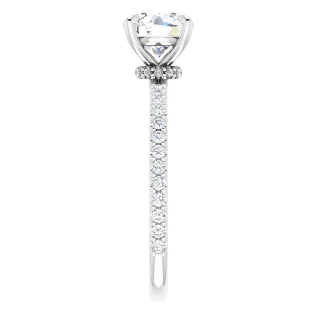 Round Brilliant Claw Set Style Engagement Ring