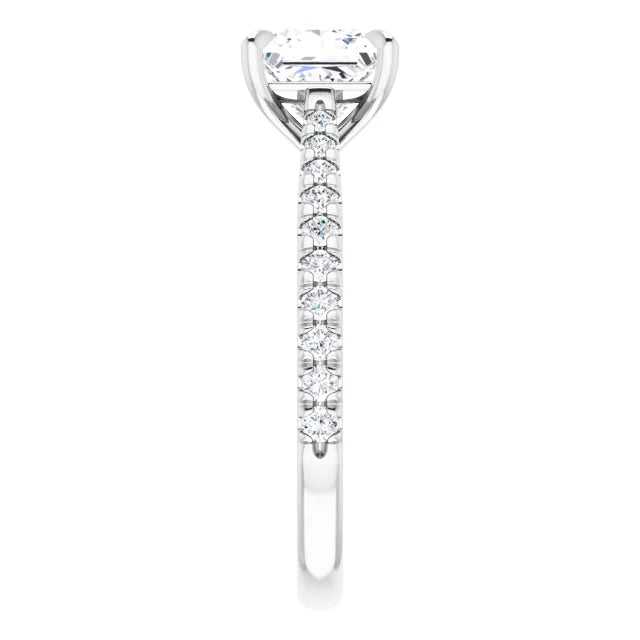 Princess Claw Set Style Engagement Ring