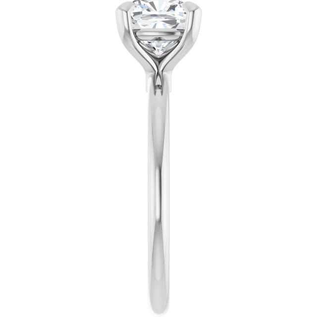 Cushion Solitaire Engagement Ring