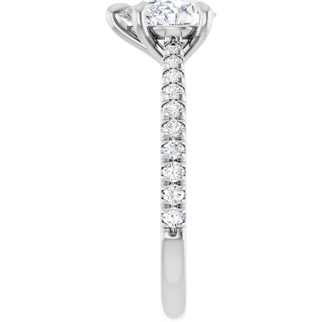 Pear Claw Set Style Engagement Ring