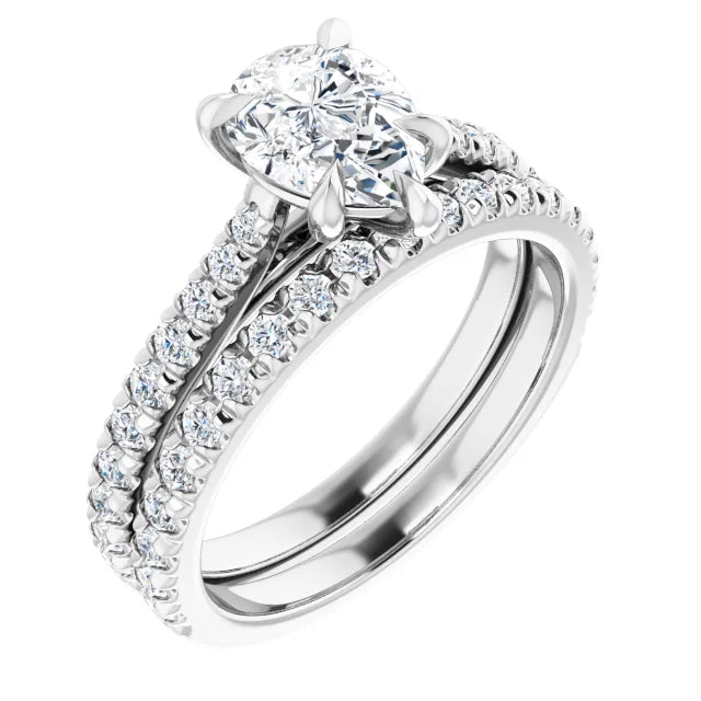 Pear Claw Set Style Engagement Ring