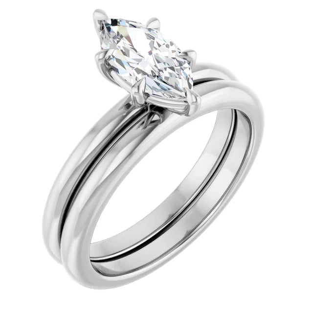 Marquise Solitaire Engagement Ring