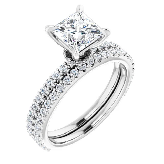 Princess Claw Set Style Engagement Ring