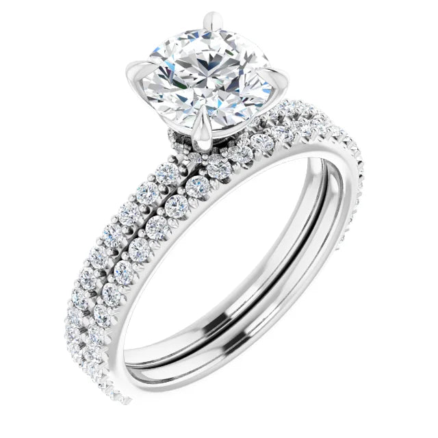 Round Brilliant Claw Set Style Engagement Ring
