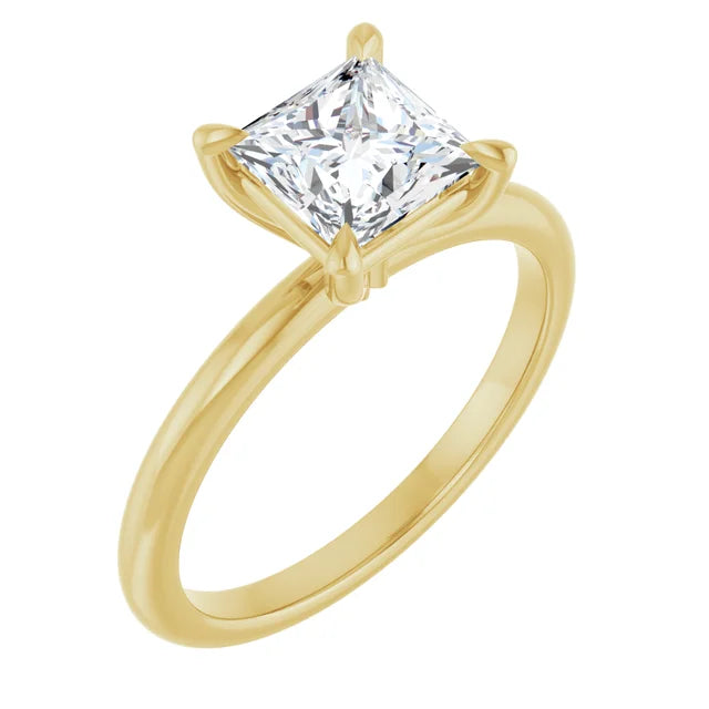 Princess Solitaire Engagement Ring