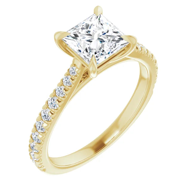 Princess Claw Set Style Engagement Ring